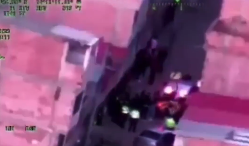 Los sujetos fueron detenidos con el arma de dotación del patrullero Ávila.