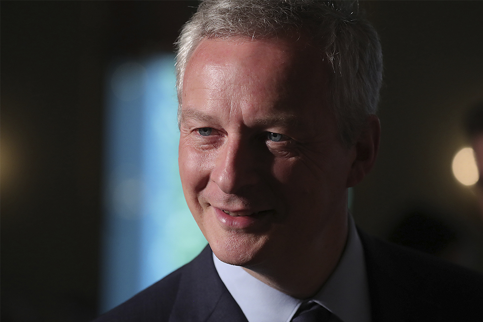 Bruno Le Maire, ministro de finanzas de Francia. / Bloomberg