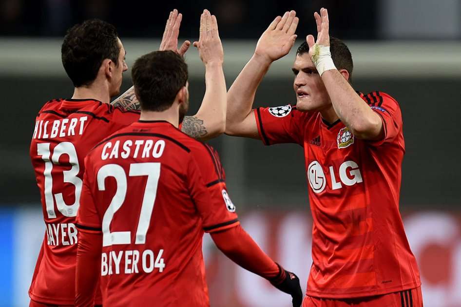 Bayer Leverkusen venció por la mínima diferencia a Atlético de Madrid. Foto: AFP
