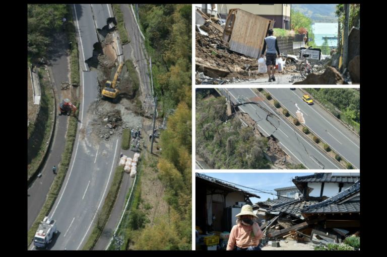 Los estragos del terremoto en Japón