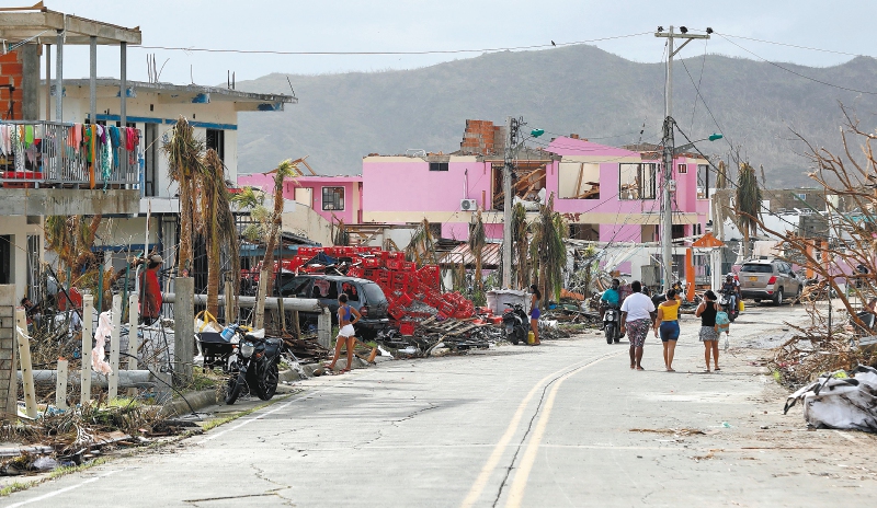 El huracán Iota pasó por la isla de Providencia el pasado 16 de noviembre de 2020 y generó destrozos. / EFE