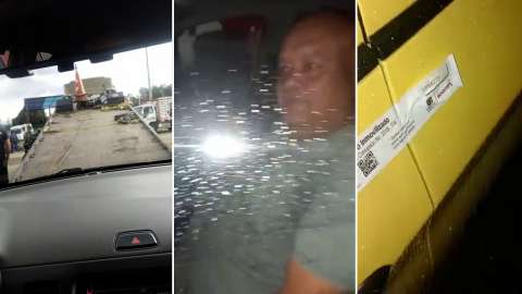 Bogotá: taxi inmovilizado, llevado a patios con conductor adentro, causó protestas