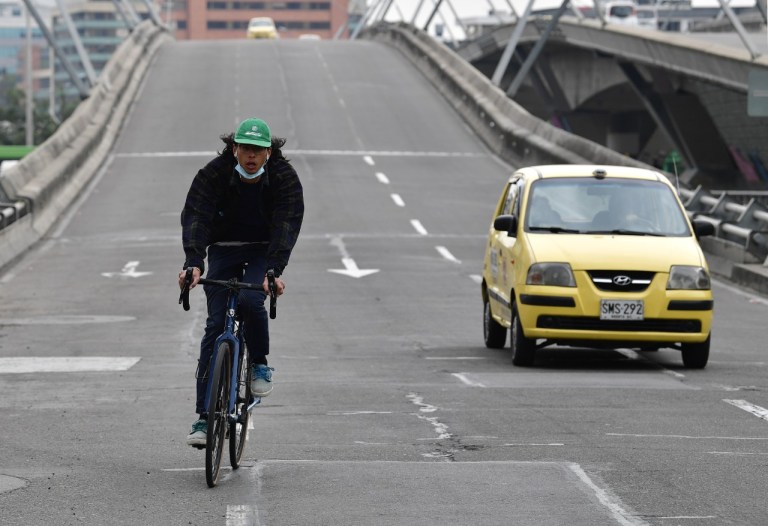 Los ciclstas fueron protagonistas en la jornada del Día sin Carro.
