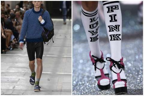 ¿Usaría chanclas con medias? Es la nueva moda