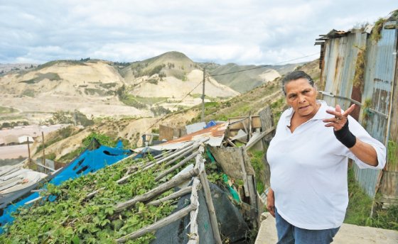 Hace 30 años, la montaña que está frente a la casa de Doris Libernal era verde. / Gustavo Torrijos
