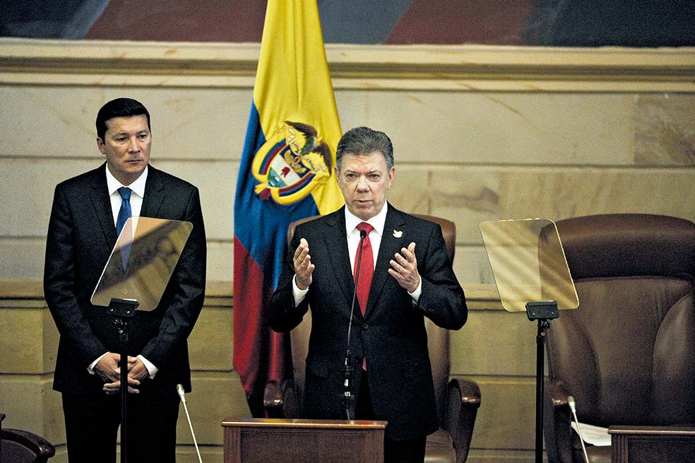 El pasado 20 de julio, en la instalación del nuevo Congreso, Santos agradeció la “gobernabilidad” que le dio la Unidad Nacional en estos cuatro años. / Andrés Torres