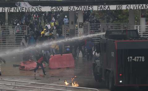 Cero sancionados por violencia en el paro y otras cifras de Colombia a la CIDH