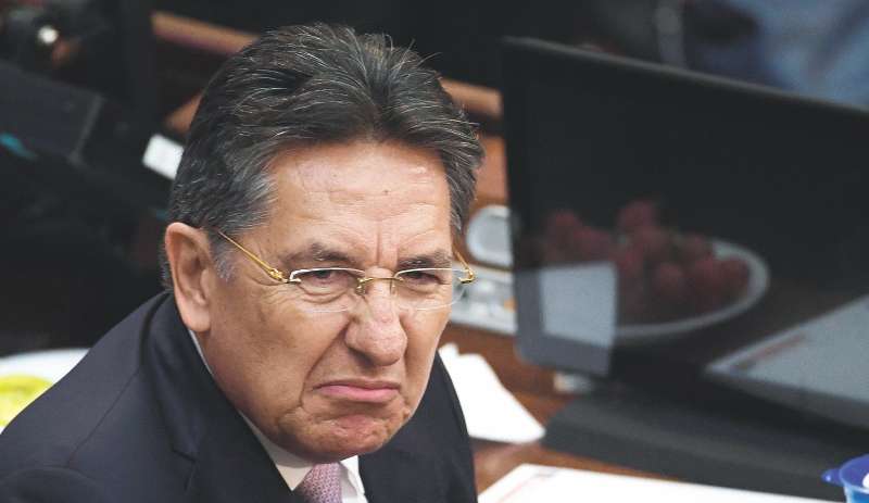 En noviembre pasado, el fiscal Néstor H. Martínez respondió ante la plenaria del Senado señalamientos por el caso Odebrecht. / Cristian Garavito - El Espectador