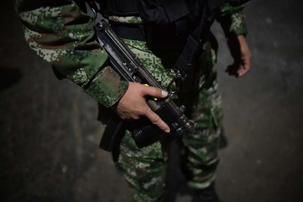 Patrullaje del ejército en algunas zonas de Bogotá durante la cuarentena del Covid - 19