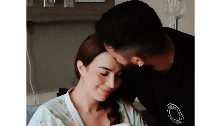 Las impactantes fotos de Violeta Bergonzi tras el nacimiento de su segundo hijo