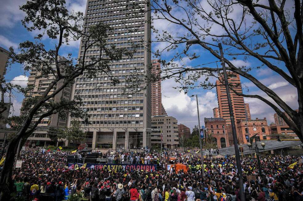El concierto 'Un canto por Colombia', llevado a cabo en Bogotá el domingo 8 de diciembre, fue la principal inspiración de la Asamblea de Estudiantes de la Universidad de Antioquia para llevar esta idea a las calles de Medellín. / Mauricio Alvarado - El Espectador