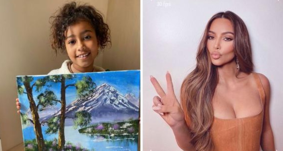 Kim Kardashian y su hija Noth