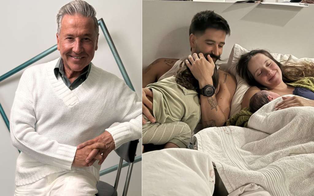 Ricardo Montaner celebró el nacimiento de Amaranto, la segunda bebé de Camilo Echeverry y Evaluna Montaner.