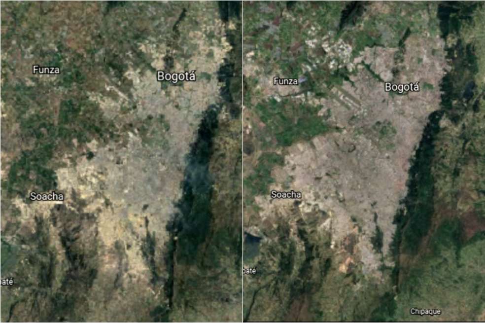 Bogotá google earth
