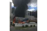 Incendio en construcción cerca de Gran Estación