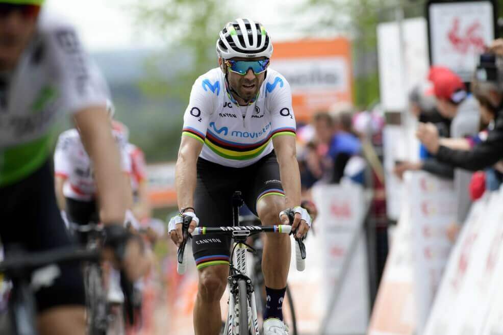 Alejandro Valverde ha ganado más de 120 carreras en sus 17 años como ciclista profesional.  / Movistar Team