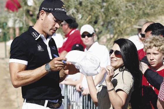Camilo Villegas de visita relámpago