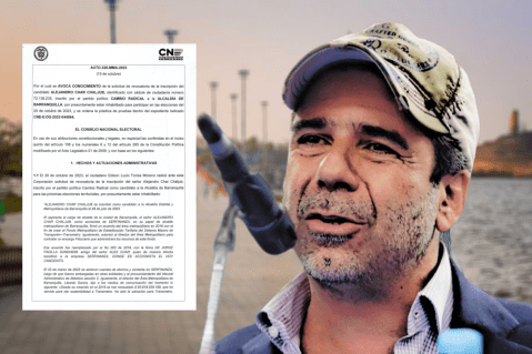 ¿Podrían revocar la candidatura de Alex Char?: el CNE estudiará presunta inhabilidad