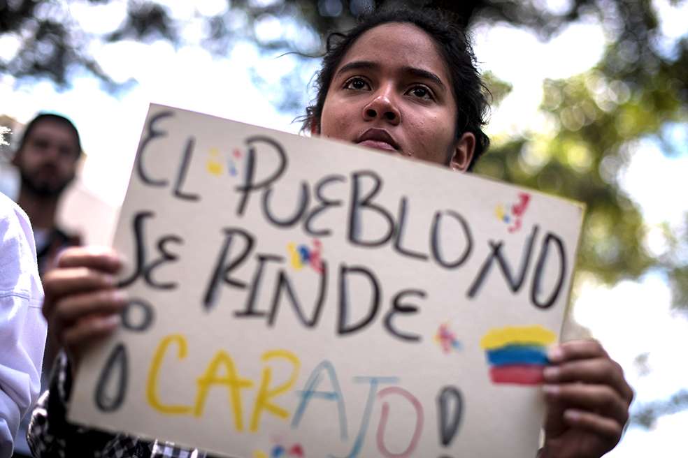 Los jóvenes han sido los principales protagonistas de la jornada de protestas. / Mauricio Alvarado - El Espectador