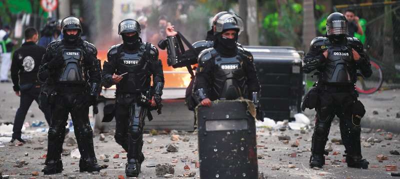 portestas Por abusos de la Policia Barrio villa Luz