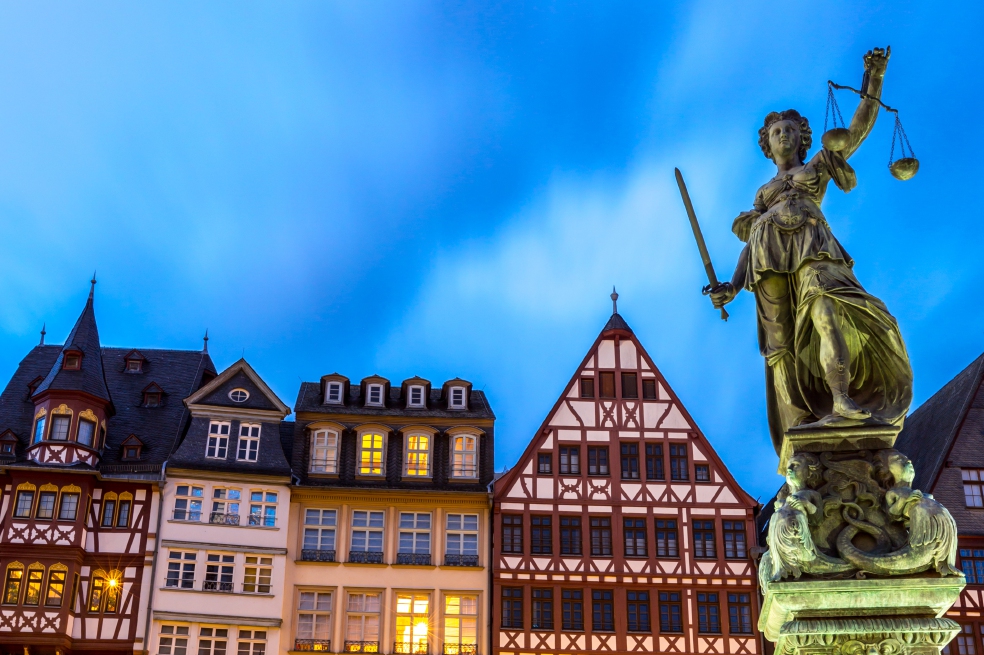 La plaza Romerberg, en el corazón de Fráncfort, Alemania. / iStock