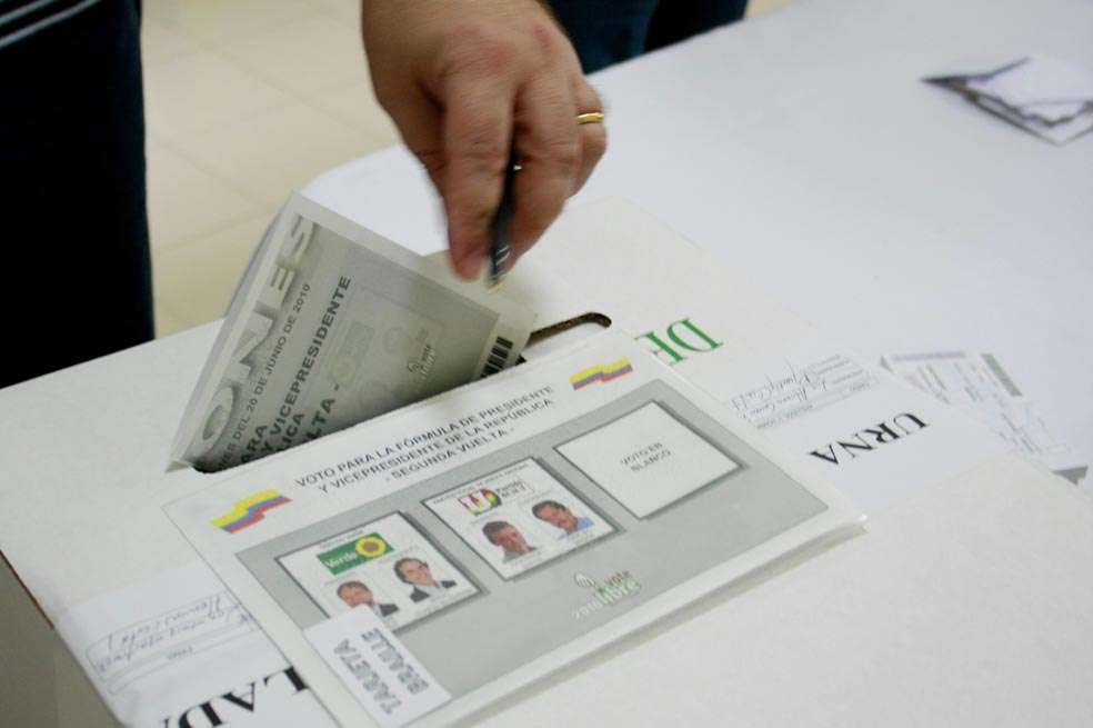 Imagen de archivo de tarjetón electoral
