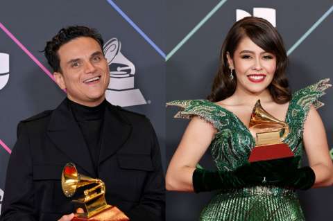 Silvestre Dangond y Juliana Velásquez rompieron en llanto en los Latin Grammy 2021