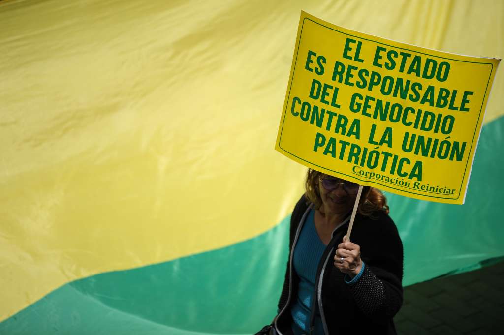 Marcha en conmemoración del genocidio de la Unión Patriótica