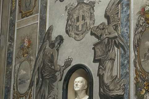 Borran el rostro de Meloni de un fresco en una basílica de Roma tras la polémica