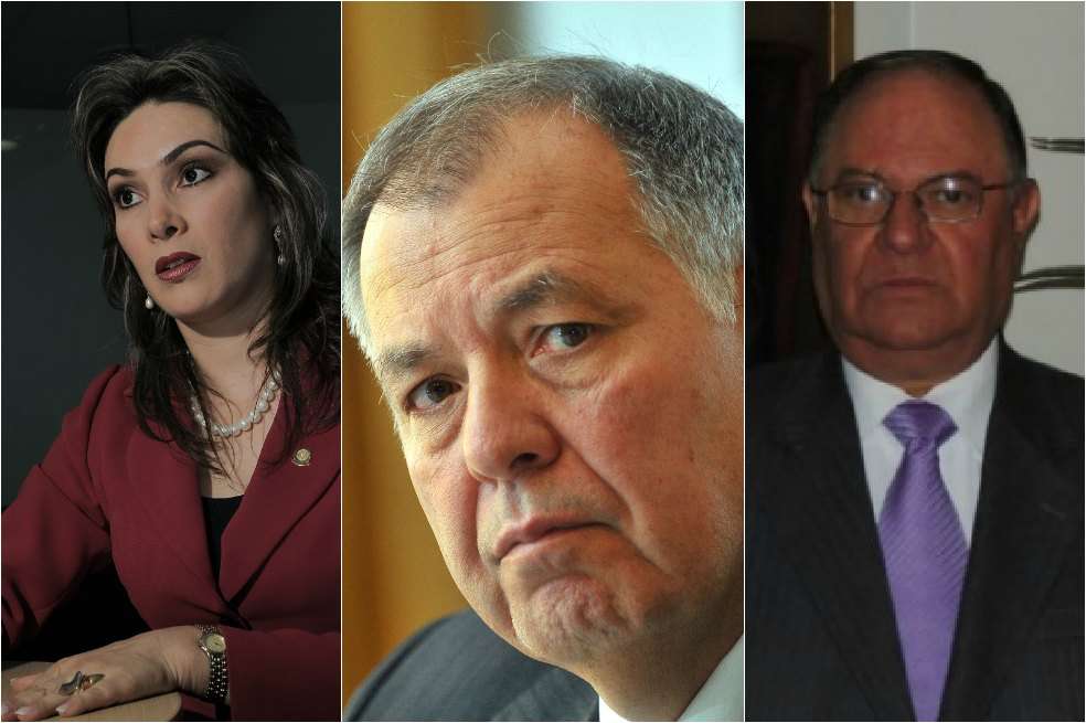 Respectivamente, La magistrada María Mercedes López, candidata de Santos; El procurador Alejandro Ordóñez, aspirante a su reelección; Orlando Gallo, candidato del Consejo de Estado. / Fotos: Archivo