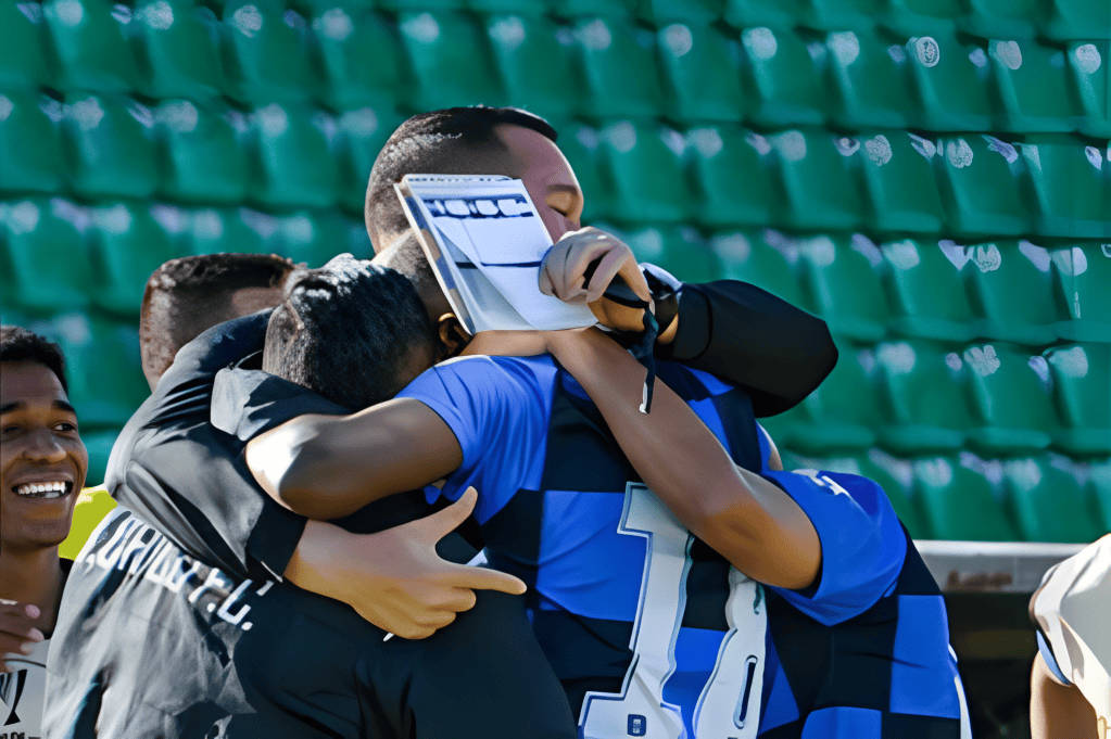 Chicó celebra su triunfo en Tunja.