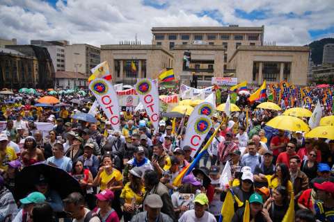 Marchas del 1° de mayo: así fueron las movilizaciones del Día del Trabajo en Bogotá