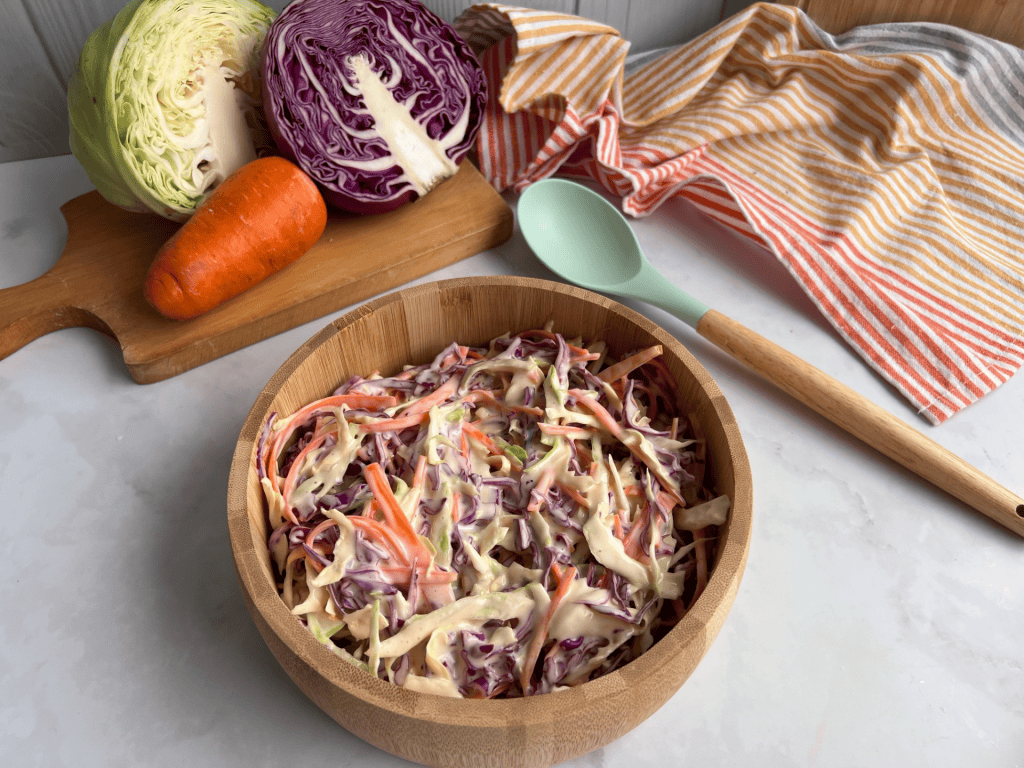 Ensalada de repollo y zanahoria