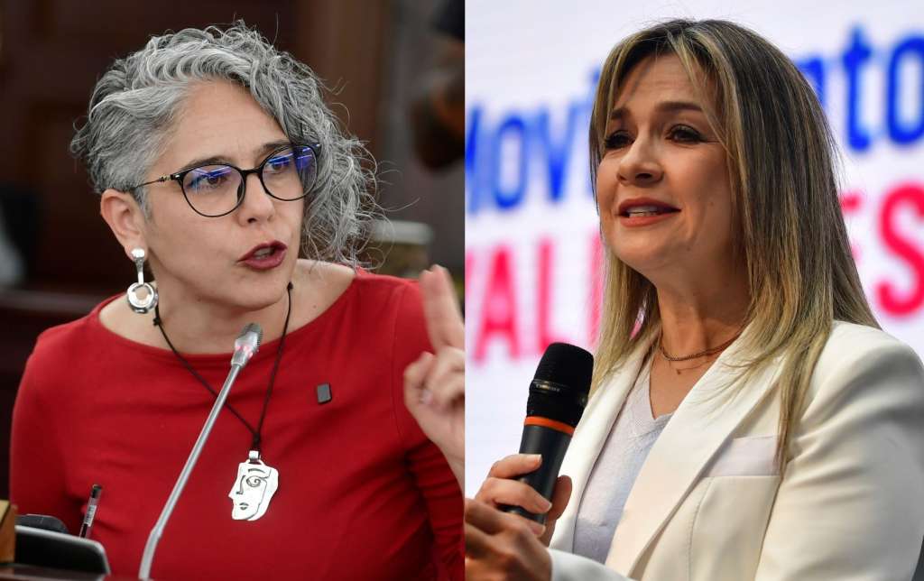 Precandidatas presidenciales María José Pizarro y Vicky Dávila.