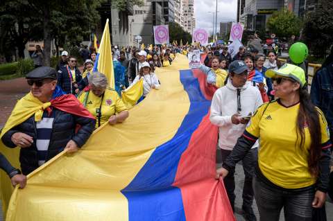 En imágenes: así transcurrieron las marchas de la oposición en Bogotá