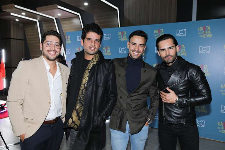 Jose Daniel Cristancho, Rashed Estefenn, Tuto Patiño y Fabián Ríos en Hasta que la plata nos separe