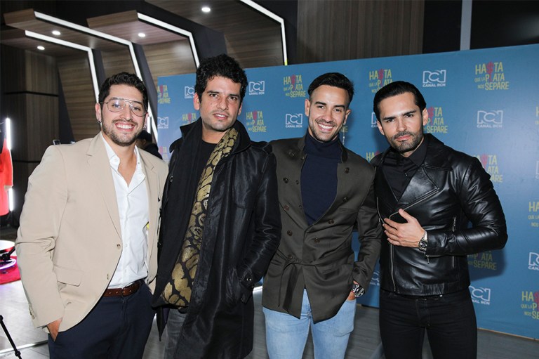 Jose Daniel Cristancho, Rashed Estefenn, Tuto Patiño y Fabián Ríos en Hasta que la plata nos separe