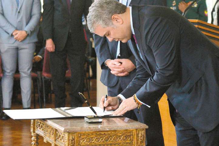 El presidente Duque ha dicho que la reforma a la justicia se hará en consenso con todos los sectores. / Presidencia