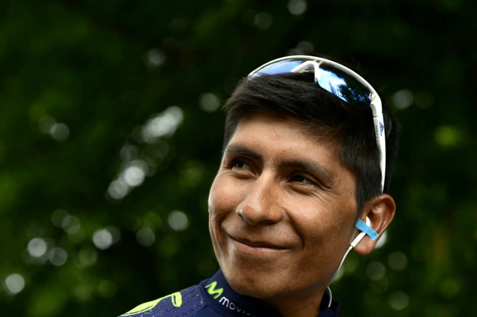Nairo Quintana, ciclista del Movistar, se prepara el Mundial de Ruta. / Archivo