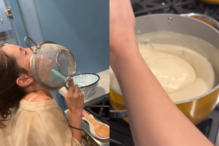 Video: Camilo mostró a Evaluna preparando natilla por primera vez