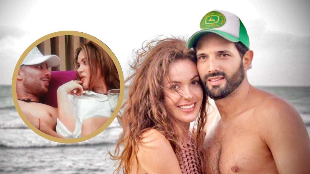 Nataly Umaña y Alejandro Estrada, su esposo.