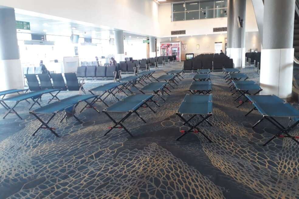 Camas portátiles para extranjeros. / Cortesía