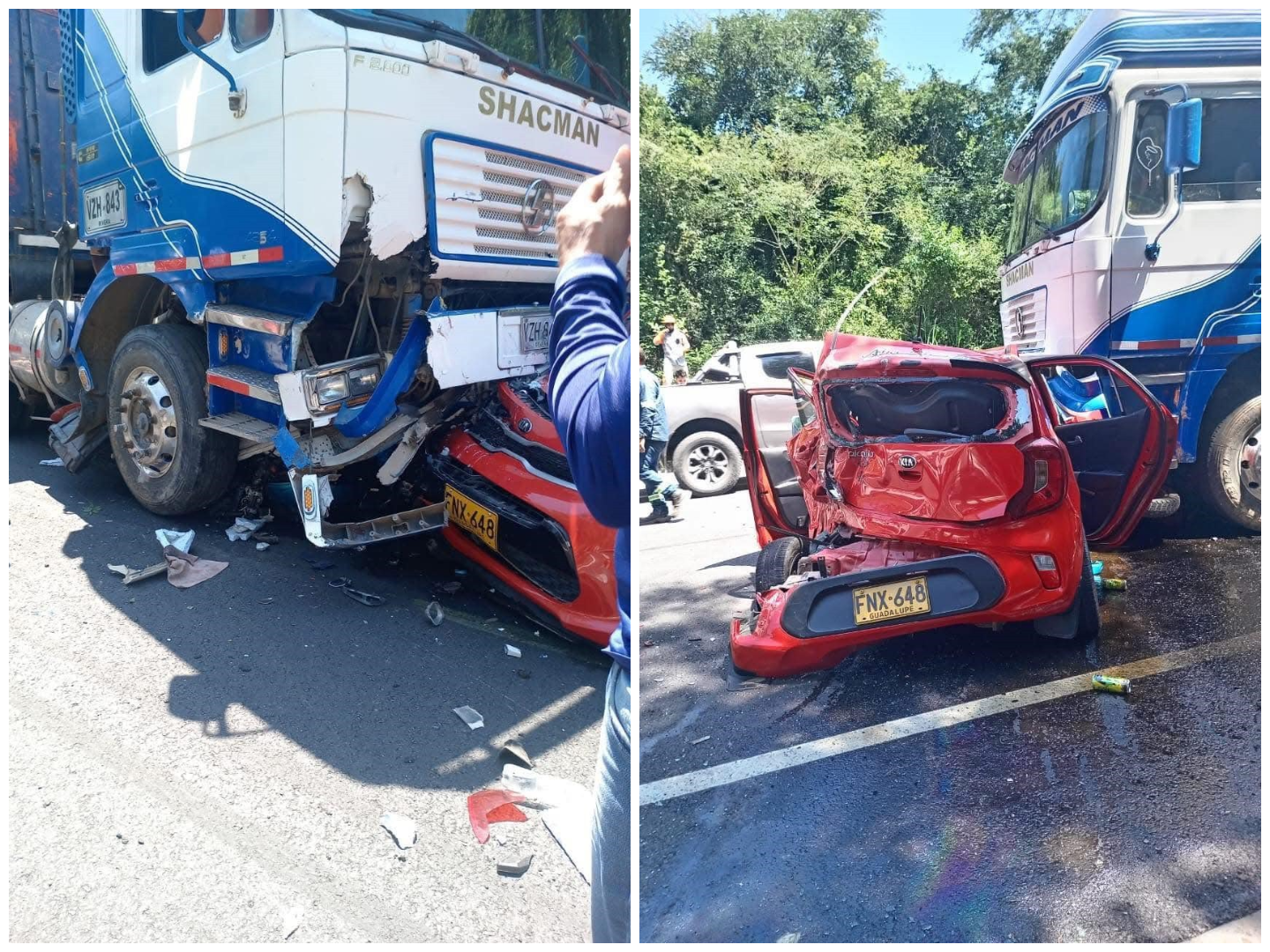 Accidente vía Pitalito - Garzón