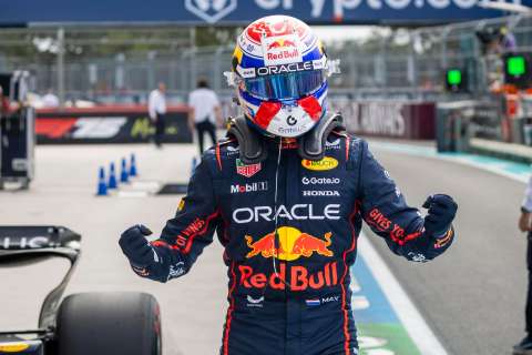 Doble felicidad para Verstappen: nació su hija y logró la ‘pole’ en el GP de Miami