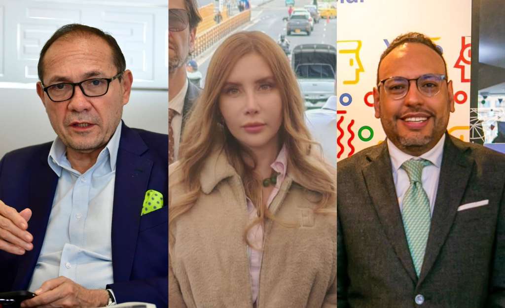 Ministro de Trabajo, Antonio Sanguino; ministra de Comercio, Diana Morales; ministro de las TIC, Julián Molina.
