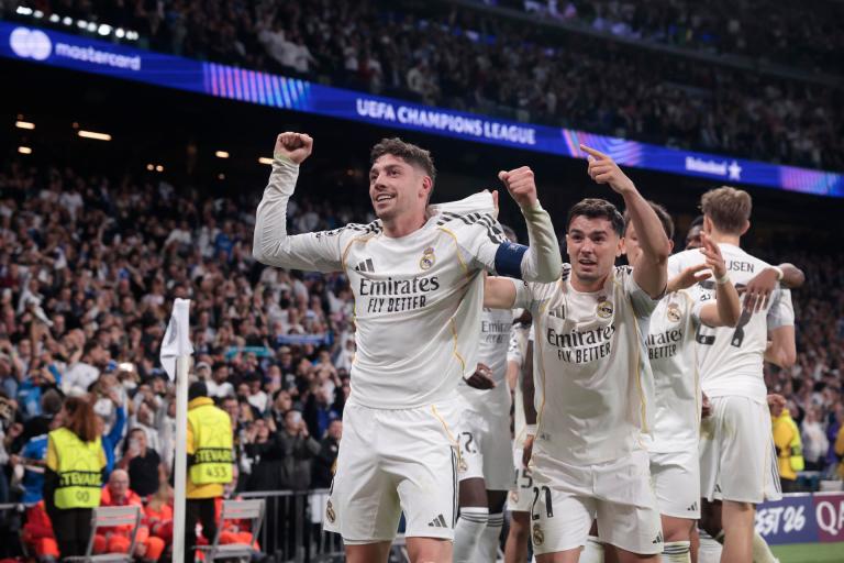 Valverde firmó una noche mágica: triplete y goleada de Real Madrid contra City en Champions