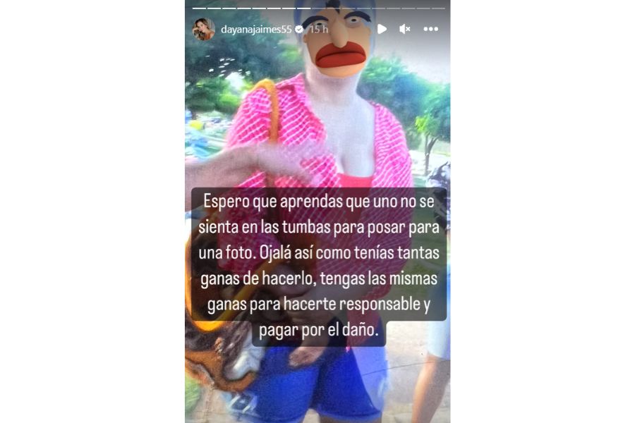 Presunto turista que dañó la tumba de Martín Elías en Valledupar.