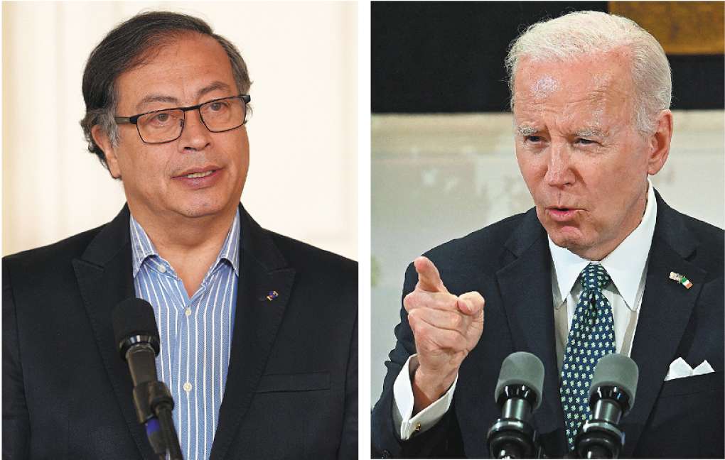 Gustavo Petro y Joe Biden