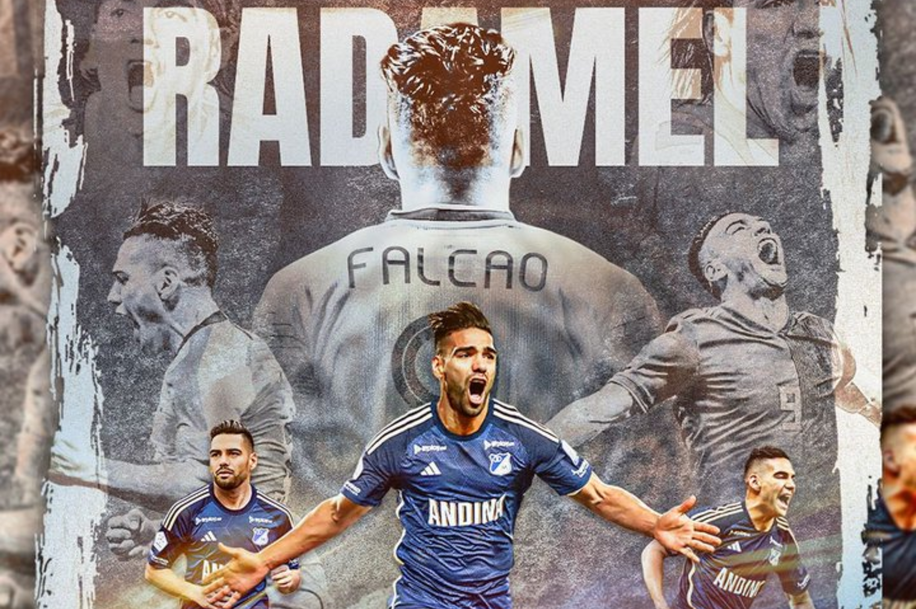 Así presentó Millonarios a Radamel Falcao García.