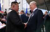 Kim Jong-un auguró la “gran victoria” de Rusia en el encuentro con Putin
